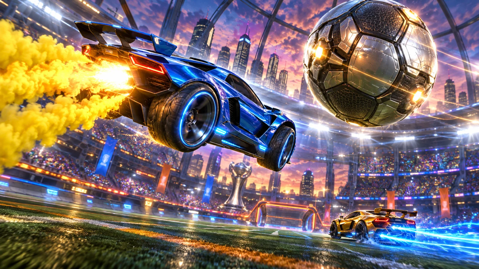 Arte oficial de Rocket League usado como ilustración de la guía